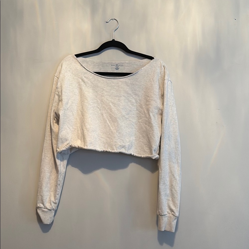 Women's Beige Cropped Top